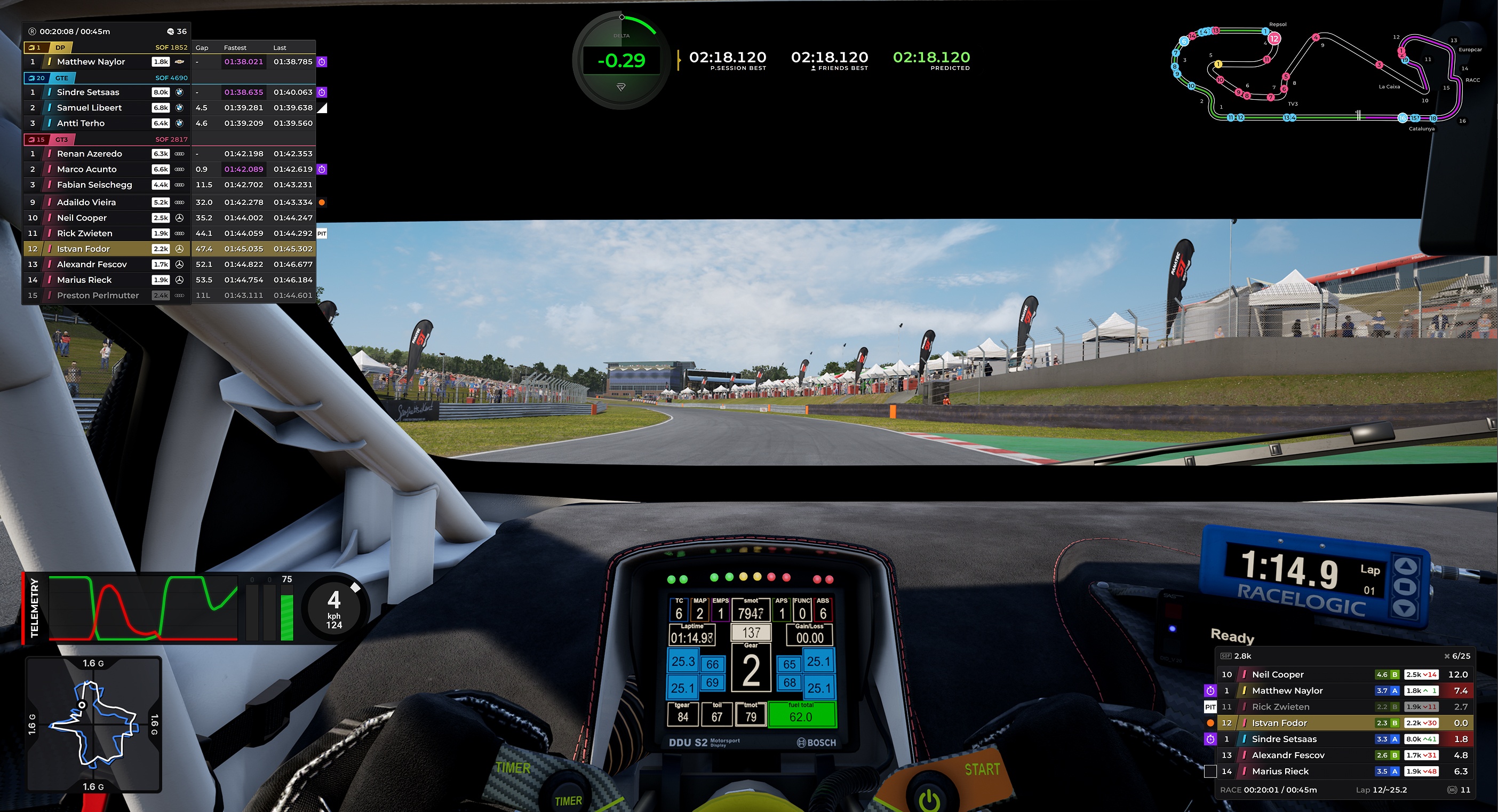RaceLab overlays for Assetto Corsa Competizione